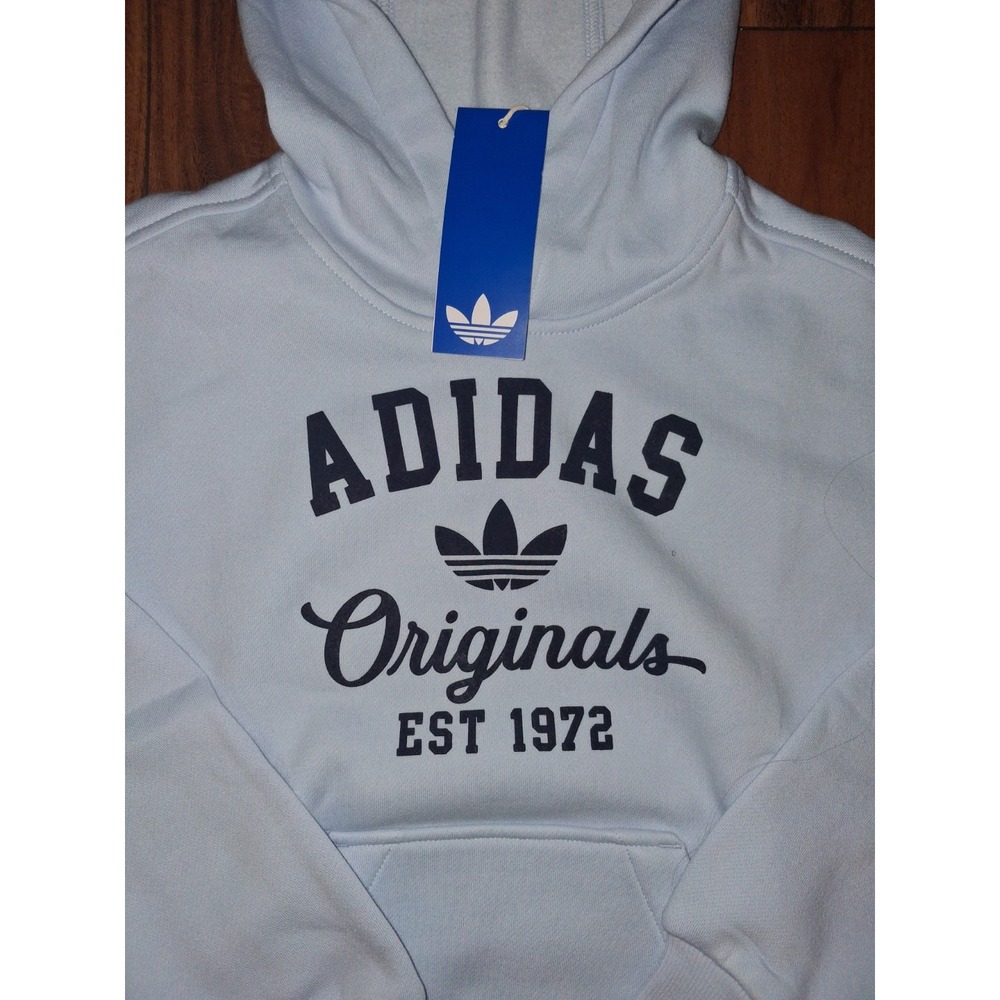 adidas Kids' Varsity Cotton Blend Fleece Hoodie Size Small (Big Kid) - Picture 3 of 4